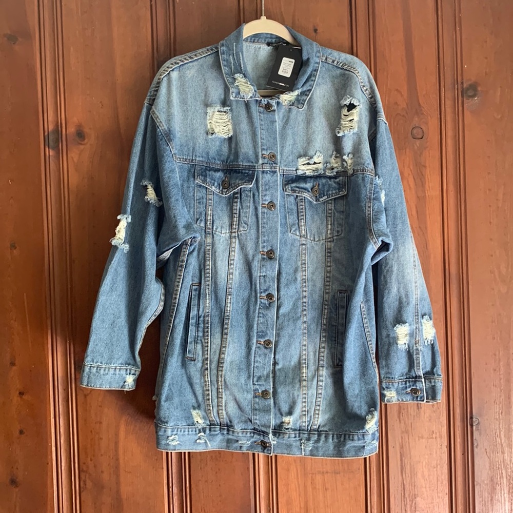 Fashion Nova Miss Stressed Denim Jacket